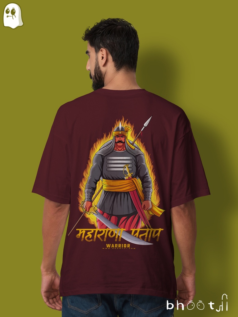 Maharana Pratap Ji Oversized T-shirt