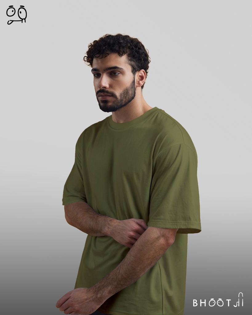 Olive Green Oversized T-shirt